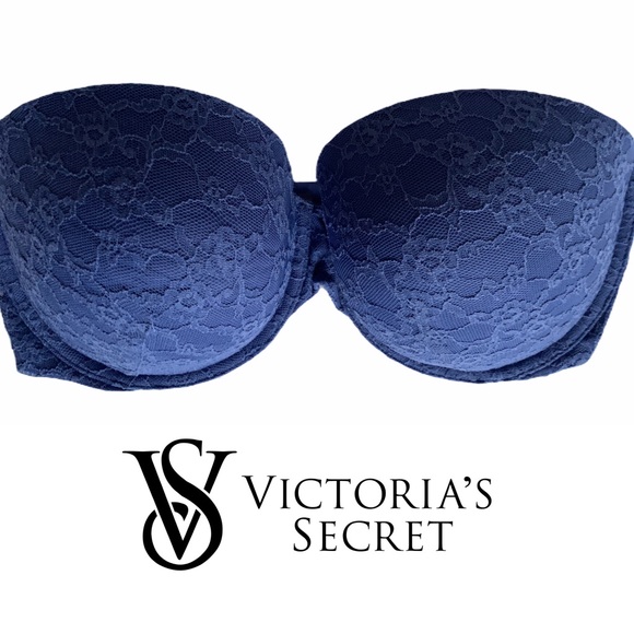 Victoria's Secret Other - Victoria’s Secret Multi-way blue lace bra 38DD